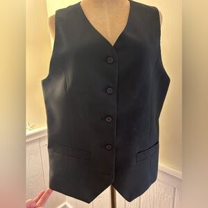 Joseph Allen Black Tailored Vest – Size 16